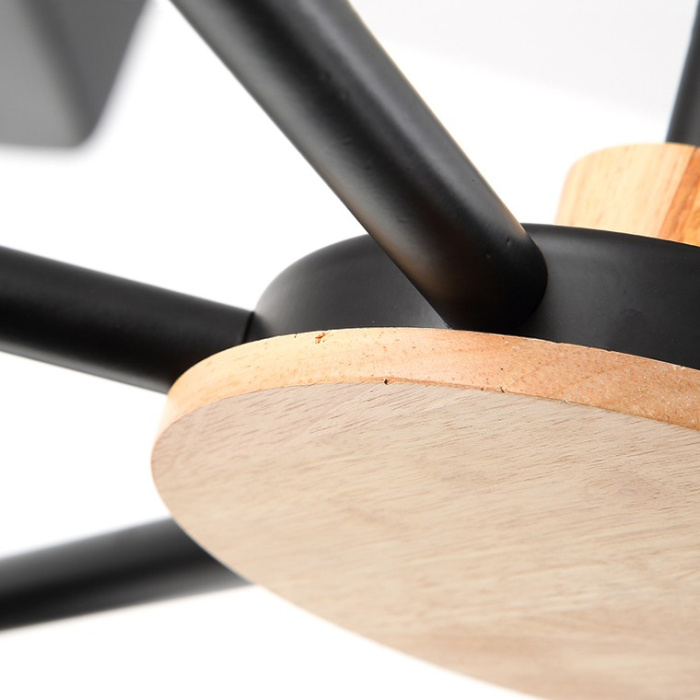 Потолочная люстра GEOMETRIC CH 5 черная ImperiumLoft