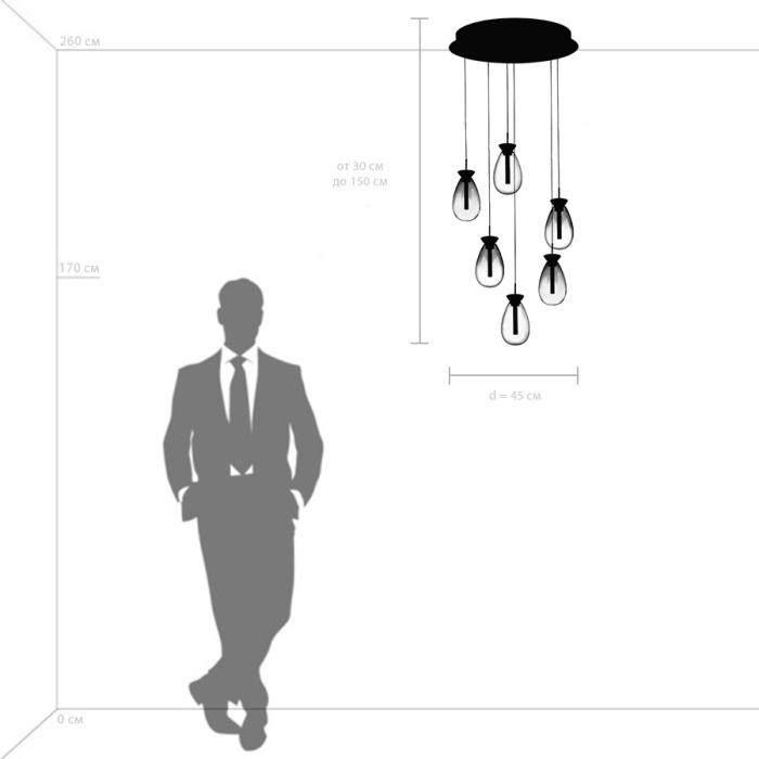 Подвесной светильник Colore Lightstar 805169