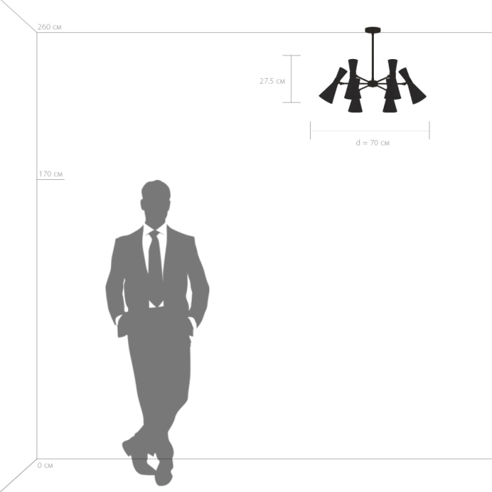 Люстра на штанге Dumo LIGHTSTAR 816061