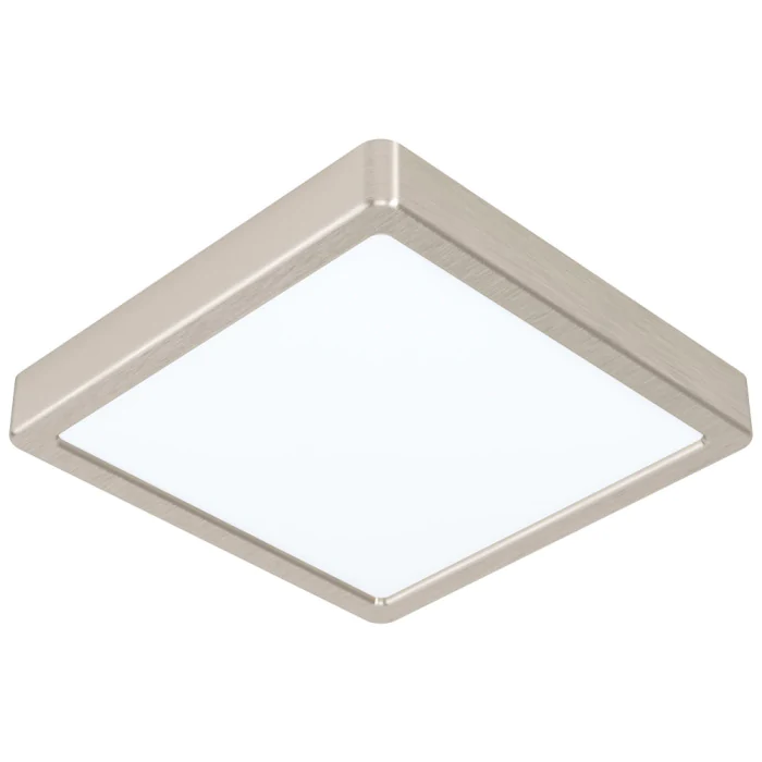Светодиодный накладной светильник FUEVA 5, 17W (LED), 210х210, H28, 2100lm, 4000K, сталь, нике EGLO 99253