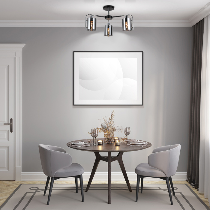 Потолочный светильник ELEGANT ESCADA 671/3P Chrome