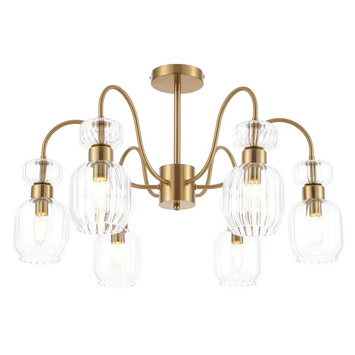 Потолочная люстра на штанге GLOSS ESCADA 1141/6PL Clear