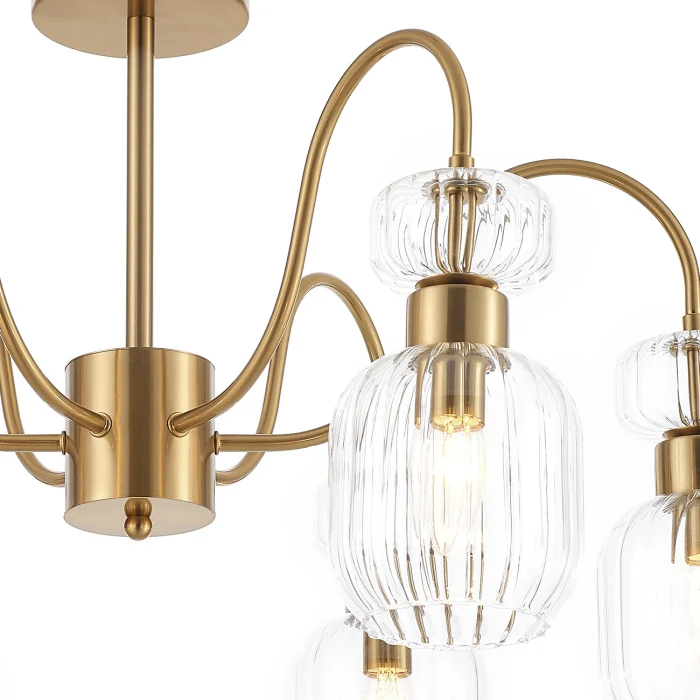 Люстра на штанге GLOSS ESCADA 1141/6PL Clear