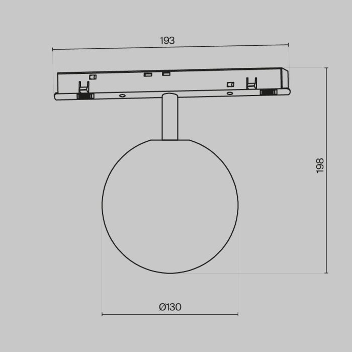 Трековый светильник Maytoni Luna TR038-4-5WTW-DD-B