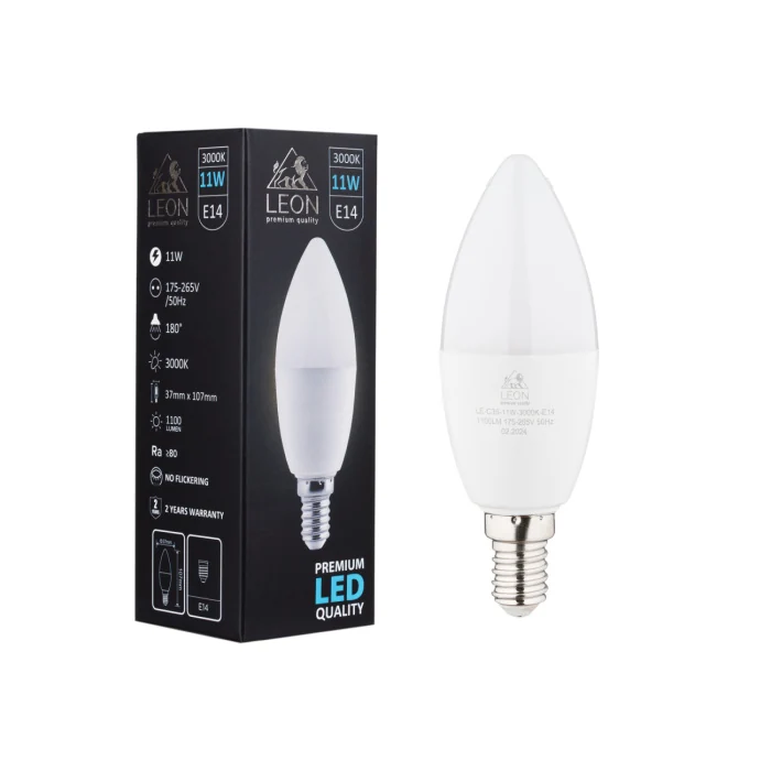 Светодиодная лампа Leon LE-C35-11W-3000K-E14