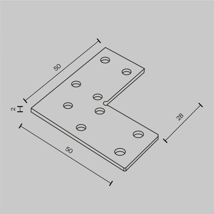 Соединитель угловой для накладного шинопровода Maytoni TRA034CL-21
