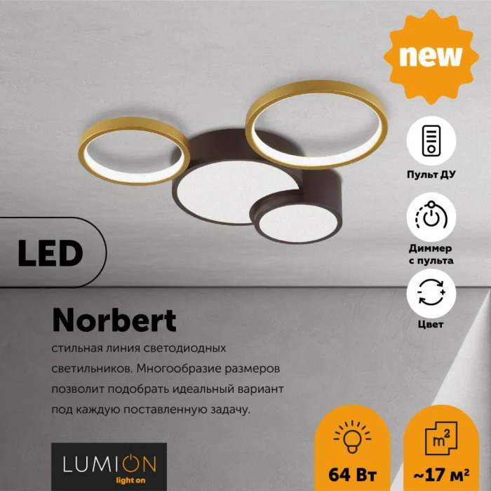 Потолочный светильник Lumion Norbert 5255/64CL