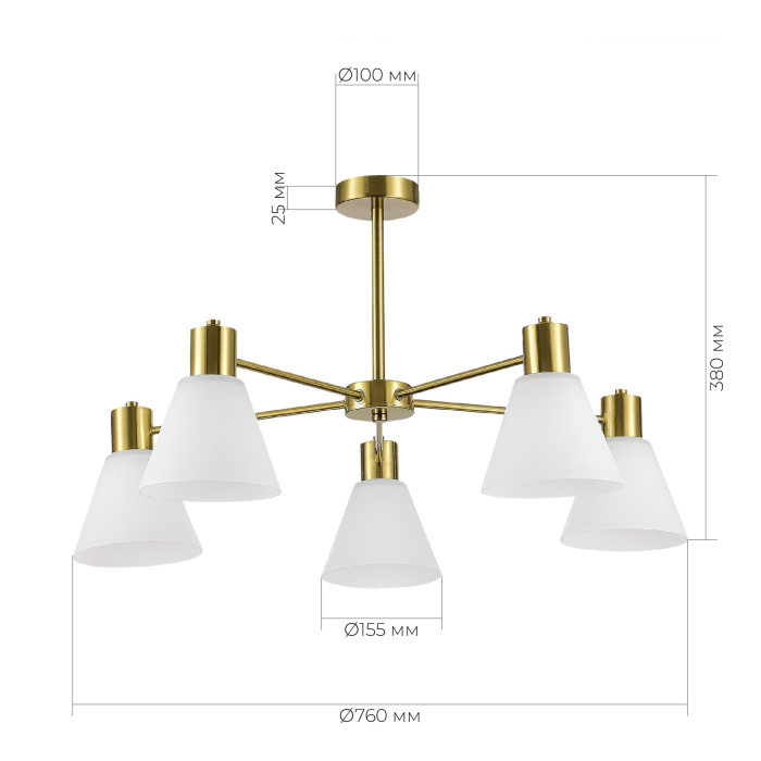 Потолочный светильник evoluce ARKI SLE1561-302-05