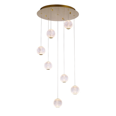 Подвесной светильник Delight Collection Elliot Diamante MD20001012-7A gold