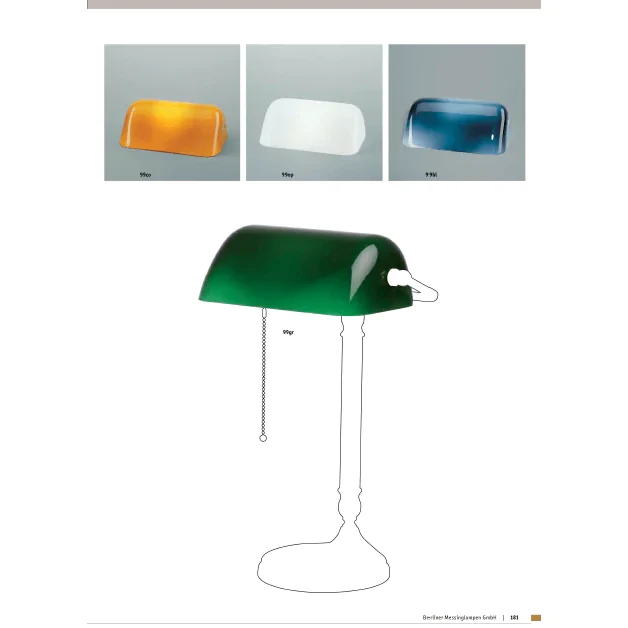 Настольная лампа Berliner Messinglampen W1-99opB