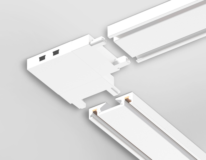 Коннектор угловой для накладного шинопровода Magnetic Ultra Slim Ambrella light GV1113