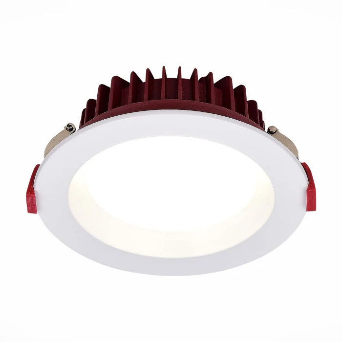 Светильник встраиваемый Белый LED 1*7W 3000K 560Lm Ra80 100° IP44 D115xH47 100-240VV ST752.538.07
