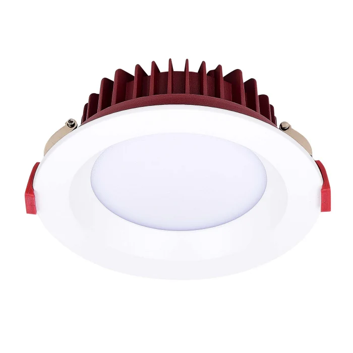Светильник встраиваемый Белый LED 1*7W 3000K 560Lm Ra80 100° IP44 D115xH47 100-240VV ST752.538.07