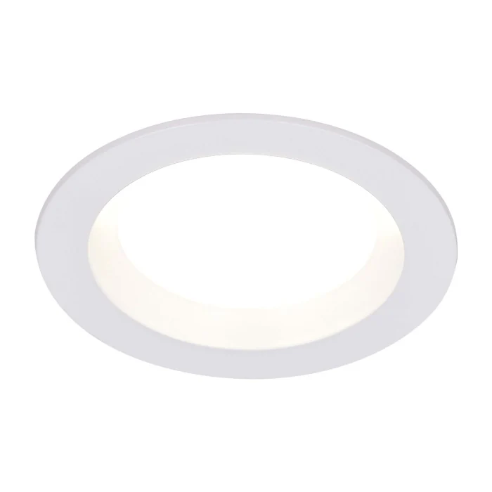 Светильник встраиваемый Белый LED 1*7W 3000K 560Lm Ra80 100° IP44 D115xH47 100-240VV ST752.538.07