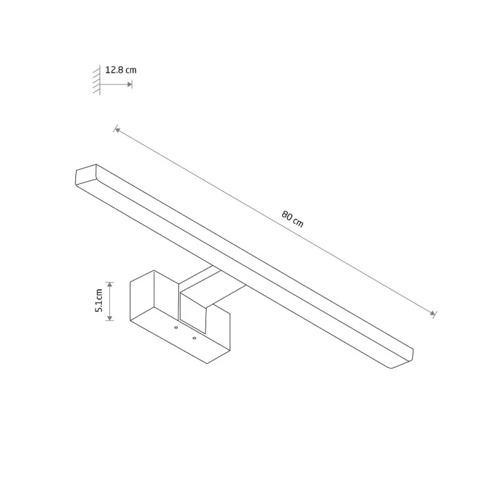 Подсветка для зеркал Nowodvorski Cezanne Led L White 10674