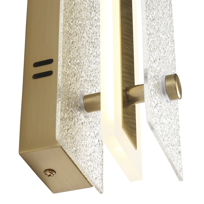 Светильник настенный ST-Luce золотистый/Прозрачный LED 1*8W 4000K SL6245.201.01