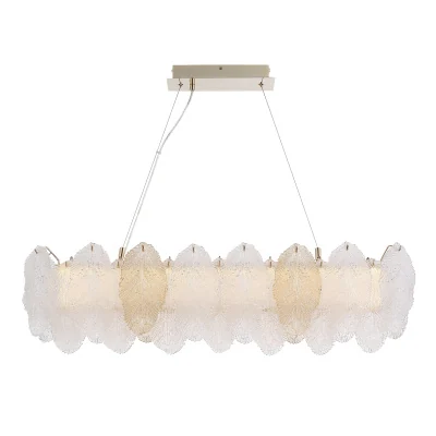 Светильник подвесной ST-Luce золото/прозрачный, янтарный LED 1*24W 3000K SL6135.233.01