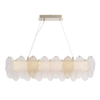 Светильник подвесной ST-Luce золото/прозрачный, янтарный LED 1*24W 3000K SL6135.233.01