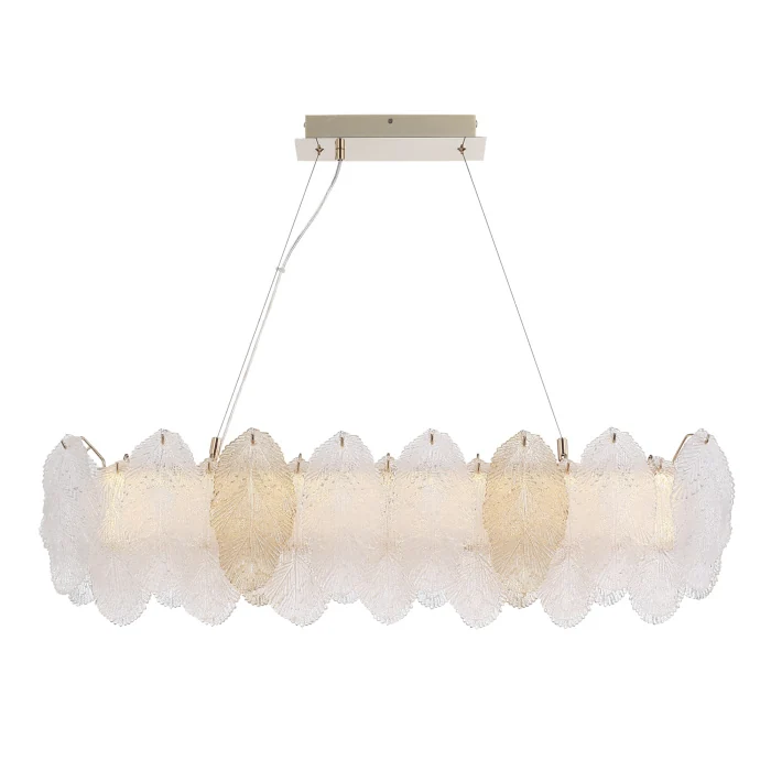 Светильник подвесной ST-Luce золото/прозрачный, янтарный LED 1*24W 3000K SL6135.233.01