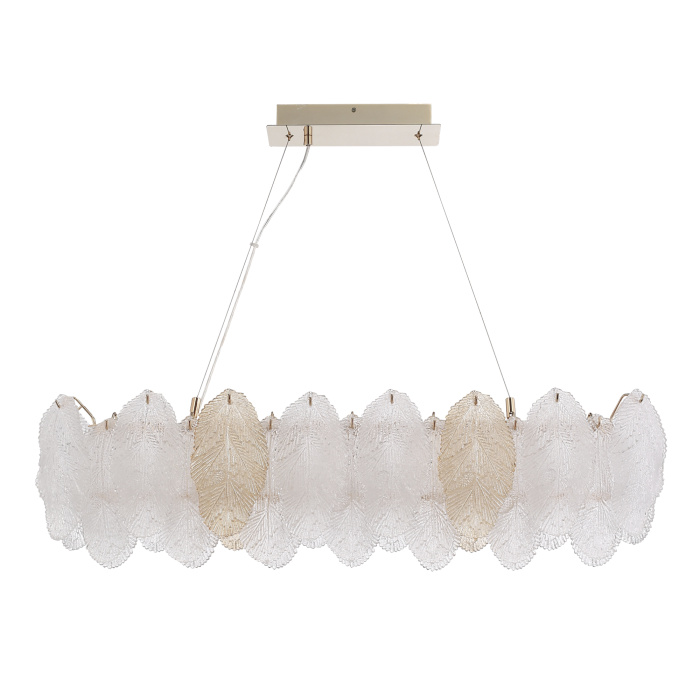 Светильник подвесной ST-Luce золото/прозрачный, янтарный LED 1*24W 3000K SL6135.233.01