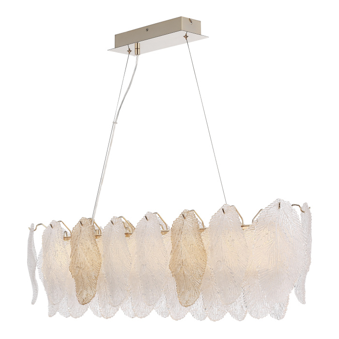 Светильник подвесной ST-Luce золото/прозрачный, янтарный LED 1*24W 3000K SL6135.233.01