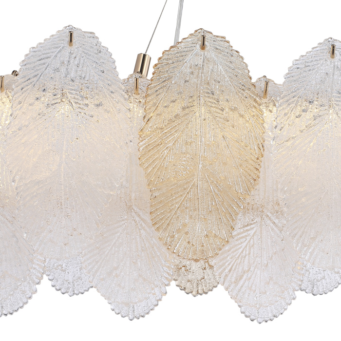 Светильник подвесной ST-Luce золото/прозрачный, янтарный LED 1*24W 3000K SL6135.233.01