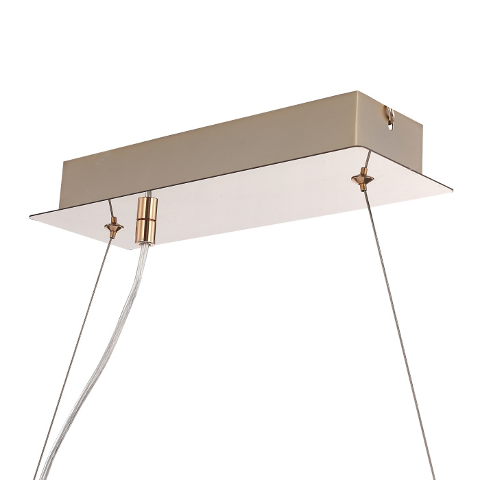 Светильник подвесной ST-Luce золото/прозрачный, янтарный LED 1*24W 3000K SL6135.233.01