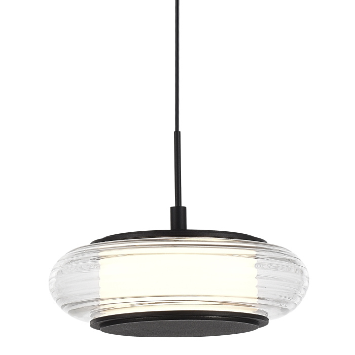 Светильник подвесной ST-Luce черный/прозрачный LED 1*7W 3000K SL6239.403.01