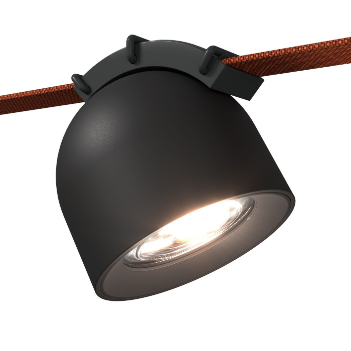 Светильник трековый Черный LED 1*12W 4000K 815Lm Ra90 60 IP20 D100xH107 48V ST451.446.12.1
