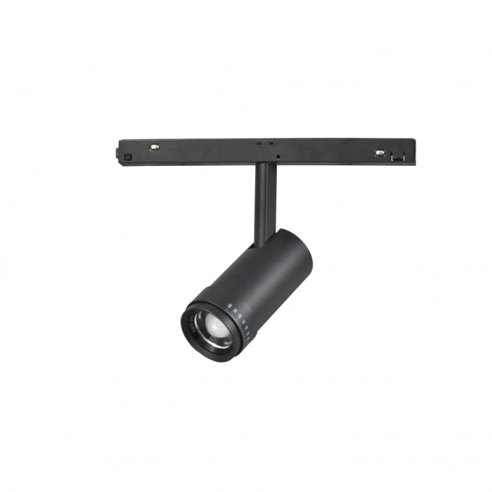 Светильник трековый магнитный поворотный iLedex VISION ZOOM 4822-020-D47-10W-10/60DG-4000K-BK