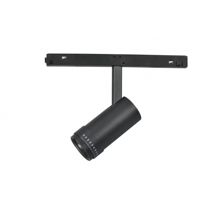 Светильник трековый магнитный поворотный iLedex VISION ZOOM 4822-020-D47-10W-10/60DG-4000K-BK