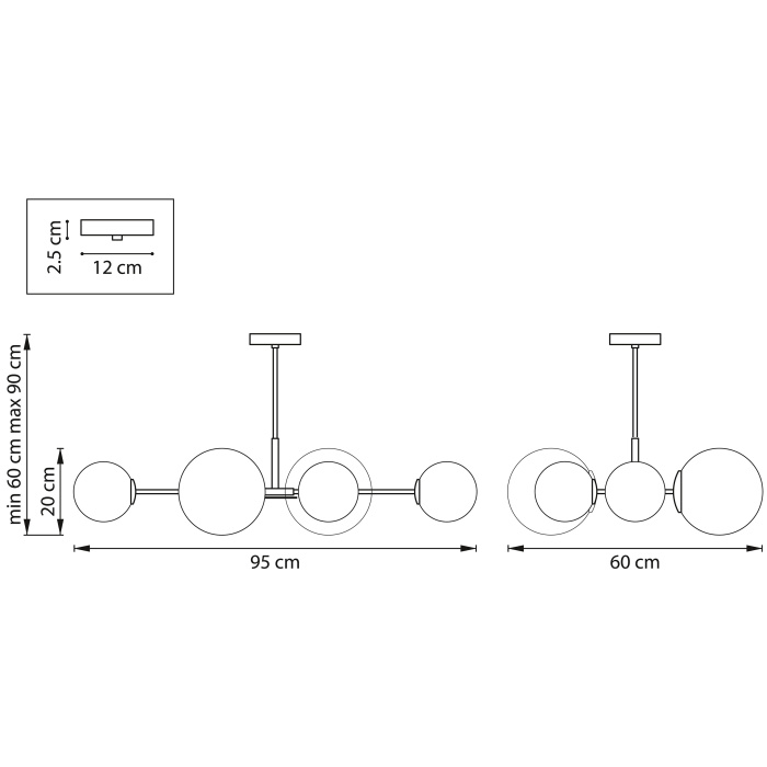 Люстра потолочная Croco Lightstar 815460