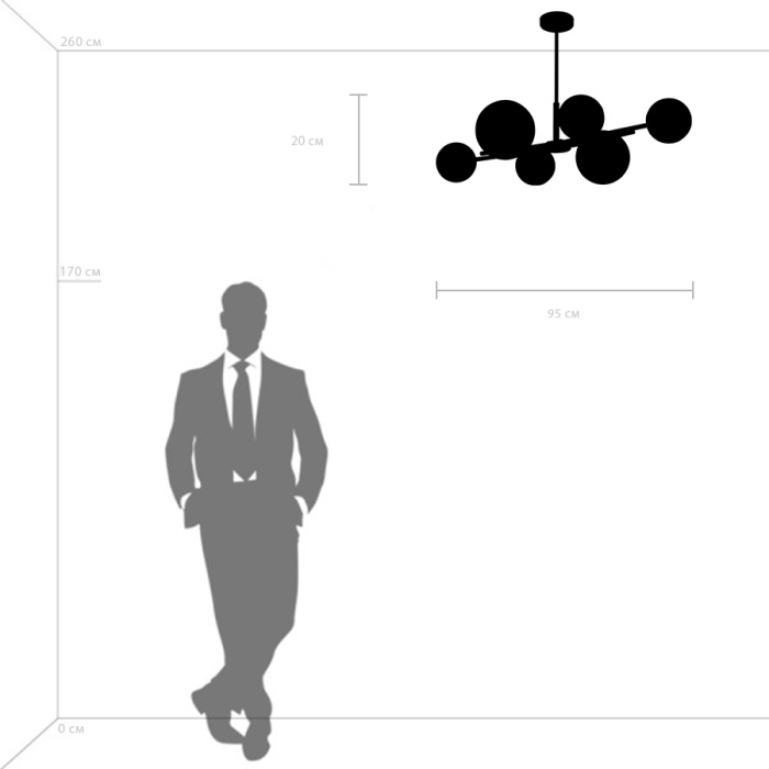 Люстра потолочная Croco Lightstar 815460