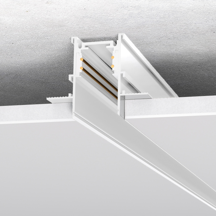 Шинопровод магнитный встраиваемый под ГКЛ 10мм ST-Luce Белый Длина 2 000мм ST004.529.00