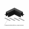Соединитель угловой L-образный для треков встраиваемых Hesby Lighting ElDeko 0062