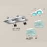 Комплект встраиваемого светильника с композитным хрусталем Ambrella light XC6525043