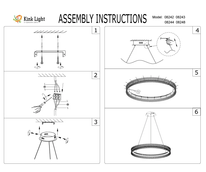 Подвесной светильник Kink Light Лаура 08243,12A