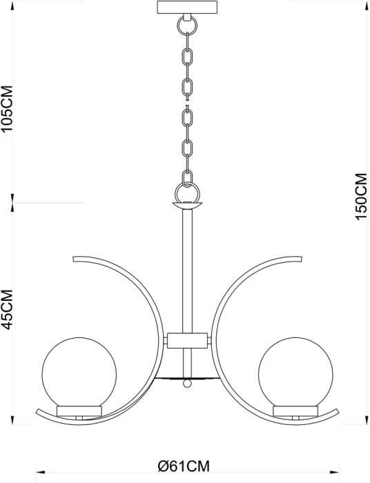 Подвесная люстра Arte Lamp Claudia A8055LM-5CC