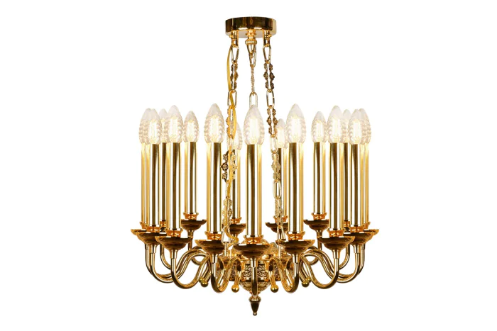 Подвесная люстра iLamp Louvre MD8551-15 Золотая