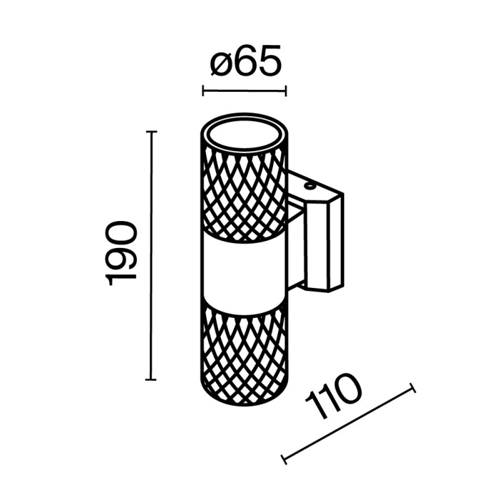 Светильник настенный Maytoni Bowery O583WL-02W