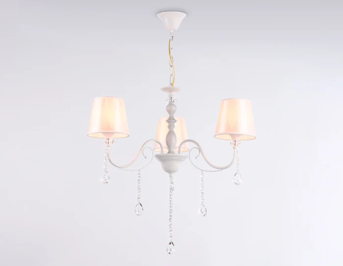 Подвесная люстра с абажуром и хрусталем Ambrella light TR4601