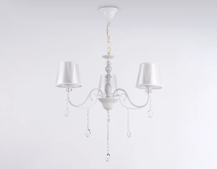 Подвесная люстра с абажуром и хрусталем Ambrella light TR4601