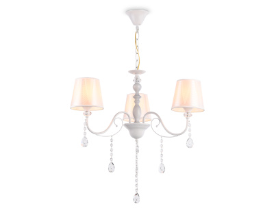 Подвесная люстра с абажуром и хрусталем Ambrella light TR4601