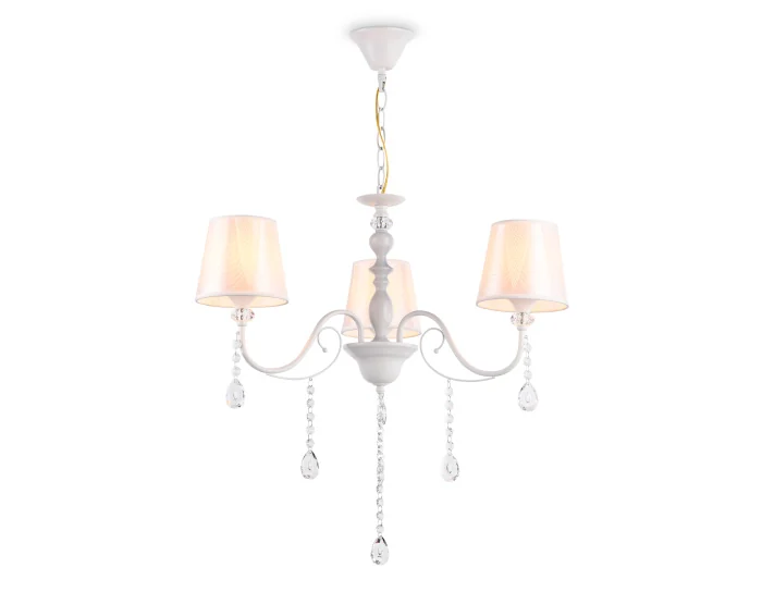 Подвесная люстра с абажуром и хрусталем Ambrella light TR4601