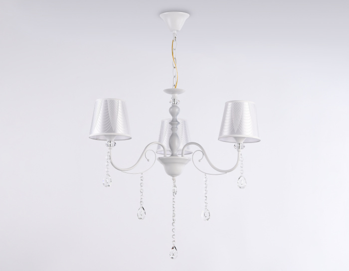 Подвесная люстра с абажуром и хрусталем Ambrella light TR4601