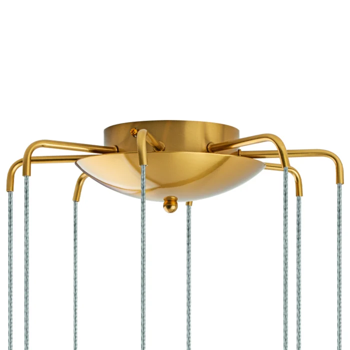 Подвесная люстра TUBO LED 40W 2560LM 25G ЗОЛОТО 4000K Lightstar L8T747243