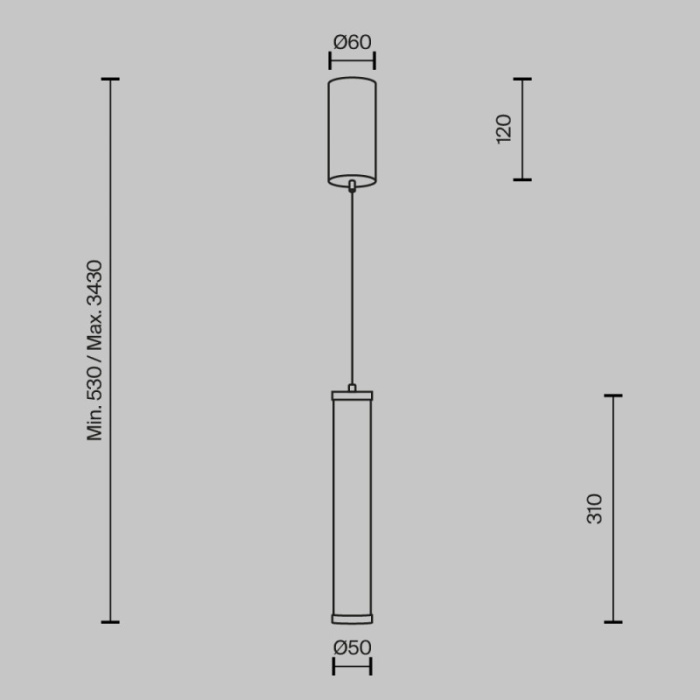 Подвесной светильник Maytoni Modern MOD464PL-L8BSK