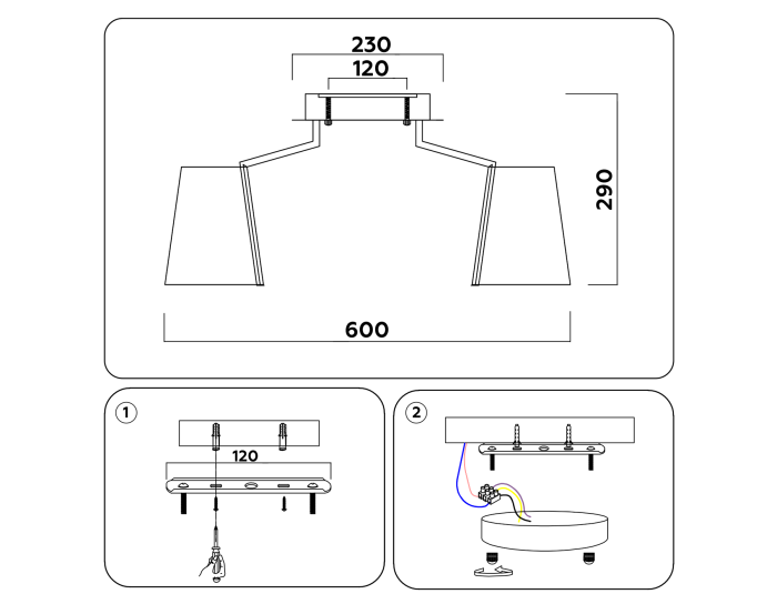 Потолочная светодиодная люстра с пультом ACRYLICA AMBRELLA LIGHT AK4033