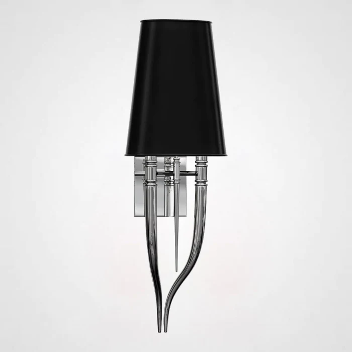 Настенный светильник Crystal Light Brunilde Ipe Cavalli H92 Silver/Black ImperiumLoft