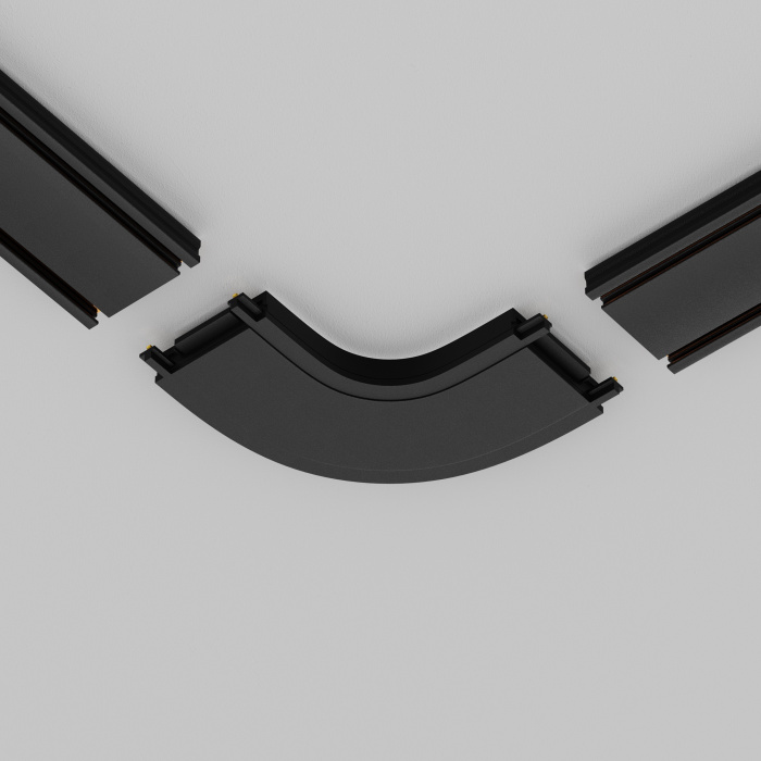 Конектор питания полукруглый Radity черный Maytoni TRA084CR-11B